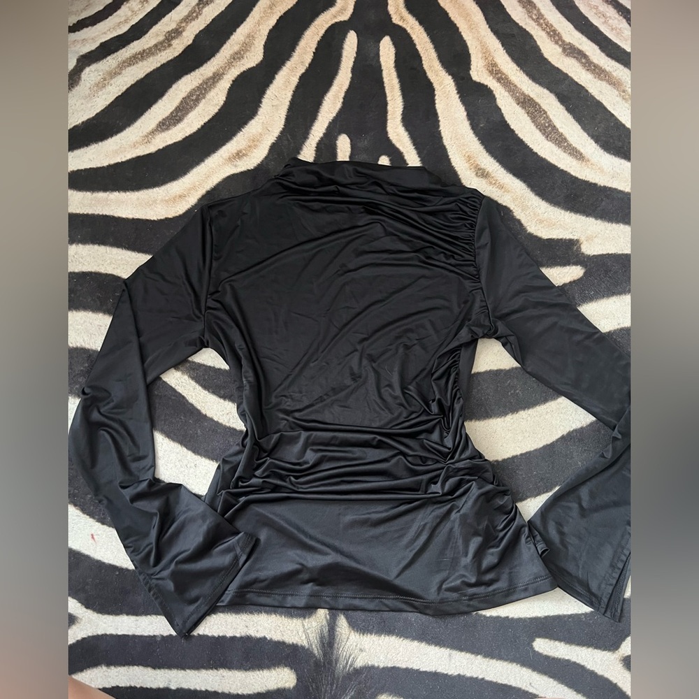 Spandex material black top